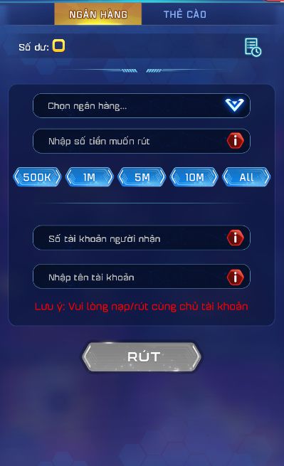 Hướng Dẫn Nạp/Rút Tiền HitClub